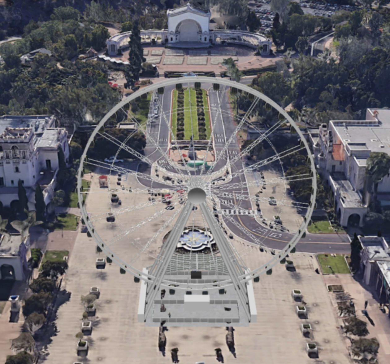 SanDiegoVille Balboa Park DineIn Ferris Wheel Receives Preliminary